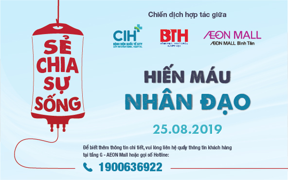 CIH phối hợp Aeon Mall tổ chức 'Hiến máu nhân đạo'