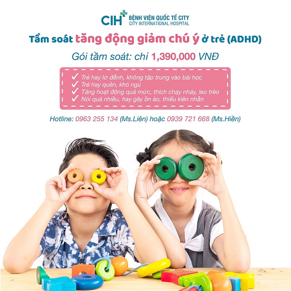 Tăng động, giảm chú ý, mất tập trung ở trẻ