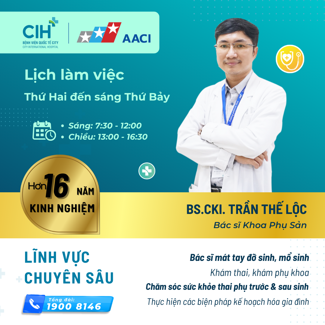 BS.CKI. Trần Thế Lộc - Khoa Phụ Sản CIH được mẹ bầu tin tưởng, yêu mến