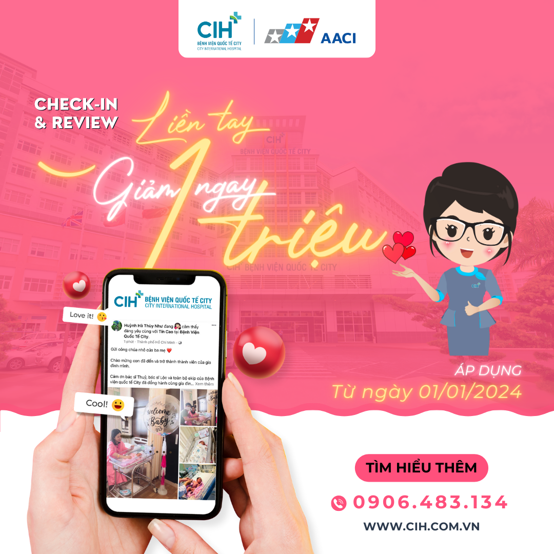 Check in - Review giảm 1 triệu đồng khi xuất viện Check in - Review giảm 1 triệu đồng khi xuất viện