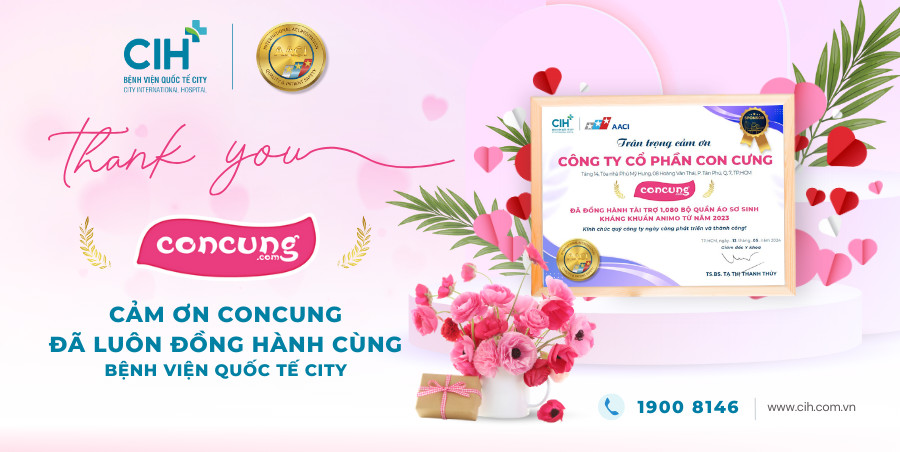  CIH trao bằng cảm ơn – ghi nhận hợp tác tài trợ 1,080 bộ quần áo sơ sinh kháng khuẩn Amino từ Con Cưng