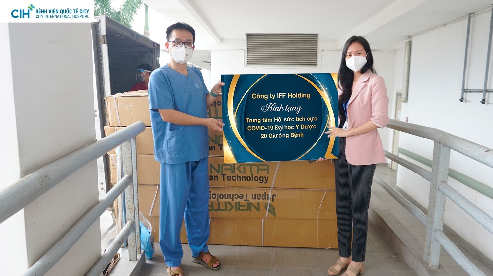 Công ty IFF Holding kính tặng Trung tâm Hồi sức tích cực Covid-19 20 giường bệnh