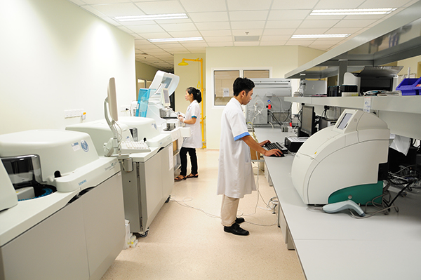 Khoa Xét nghiệm Bệnh viện Quốc tế City.