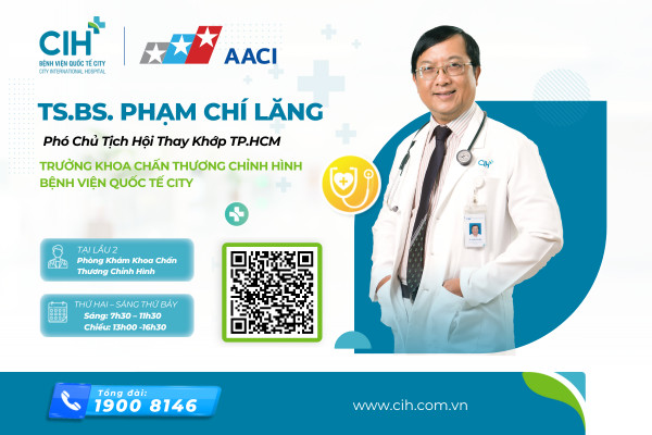 Đặt hẹn khám bệnh với TS.BS. Phạm Chí Lăng từ ngày 25/4/2024 Đặt hẹn khám bệnh với TS.BS. Phạm Chí Lăng từ ngày 25/4/2024
