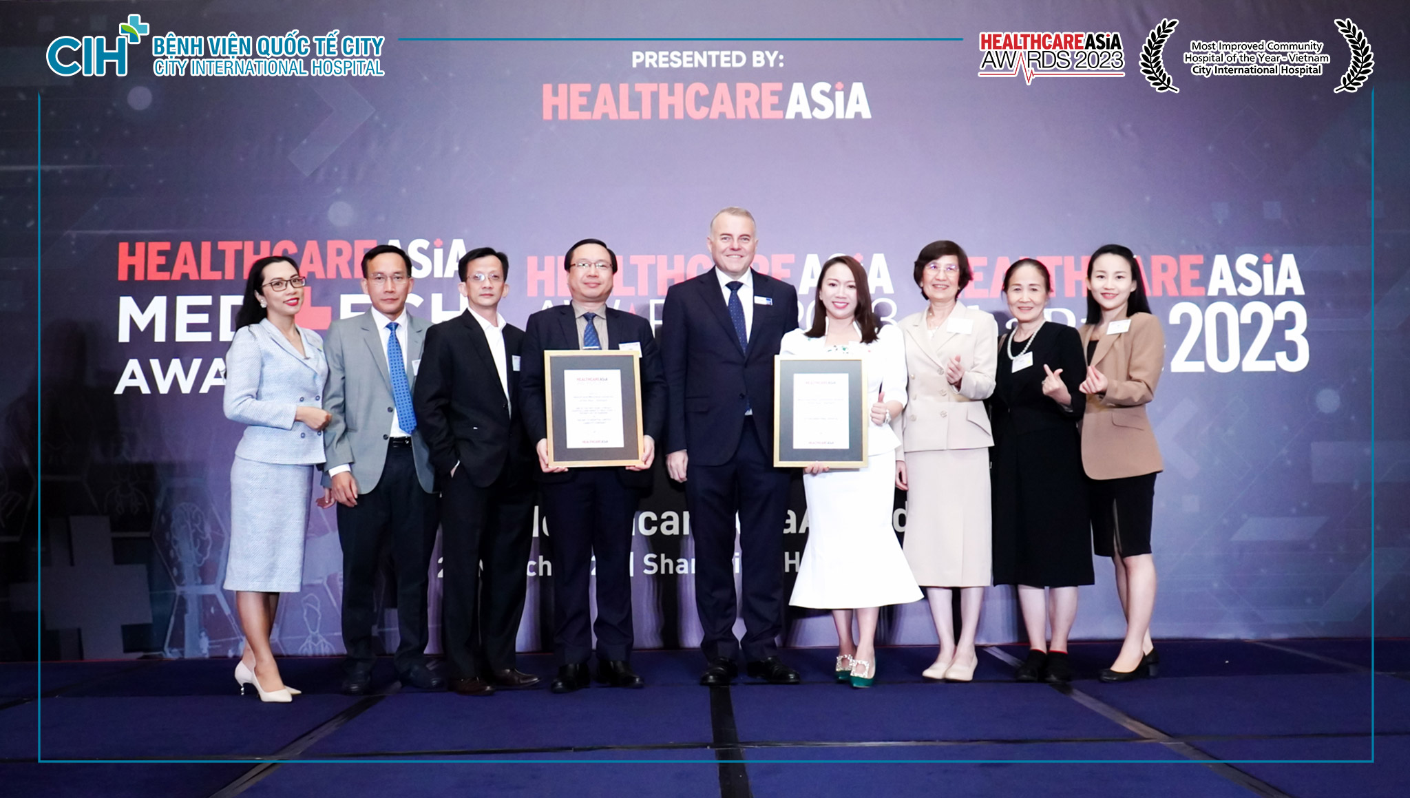 Hai Bệnh viện đa khoa tư nhân đầu tiên tại Việt Nam nhận được giải Healthcare Asia Award 2023