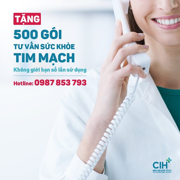 Tặng 500 gói tư vấn sức khỏe tim mạch