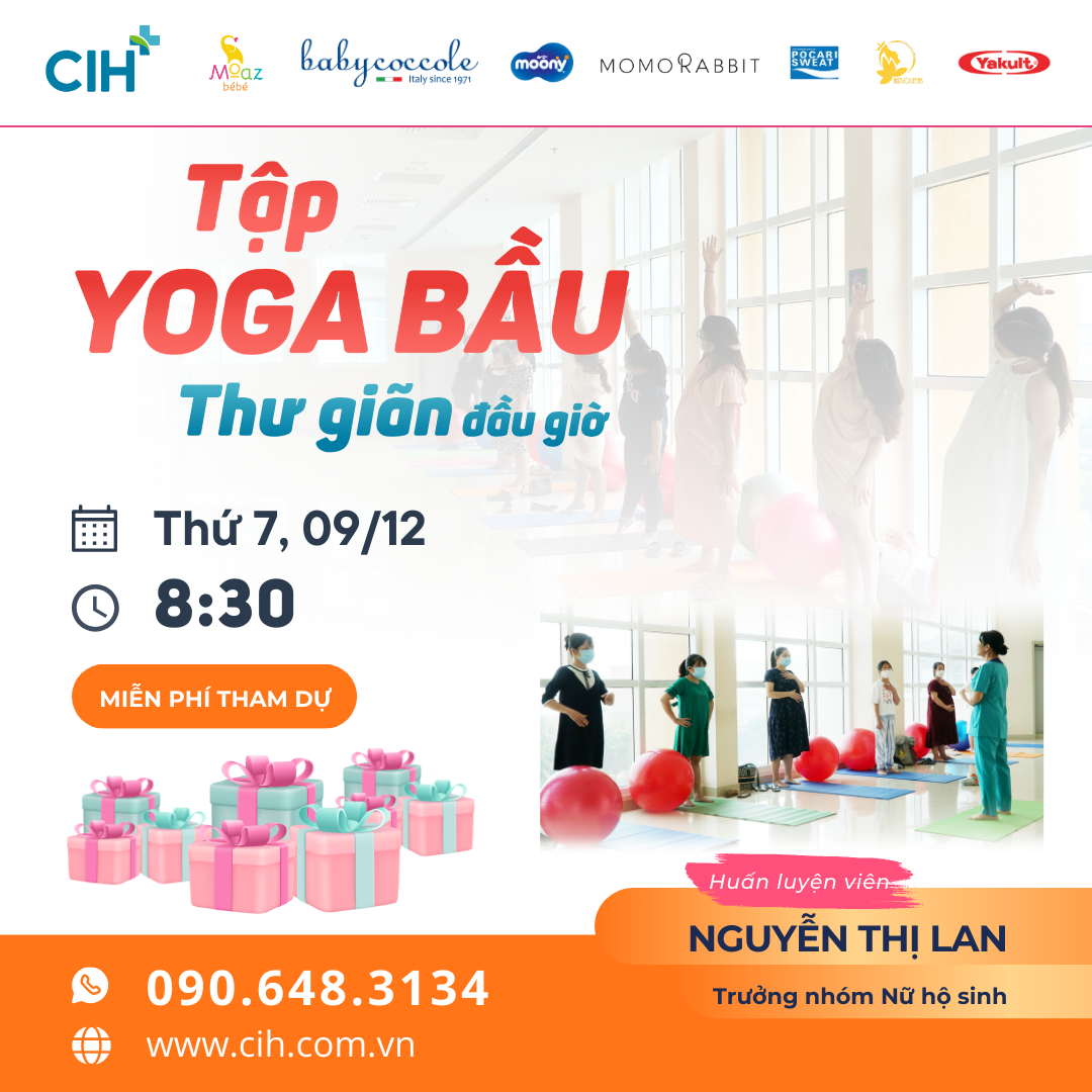 Thư giãn với yoga bầu tại tiền sản ngày 9/12 Thư giãn với yoga bầu tại tiền sản ngày 9/12